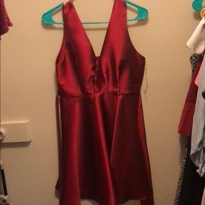 Red formal dress